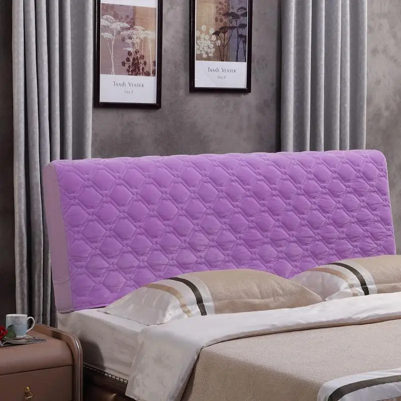 Janeyu кожаный стеганый чехол для кровати защитный чехол моющийся пылезащитный чехол 2,0 М 2,1 М - Цвет: purple