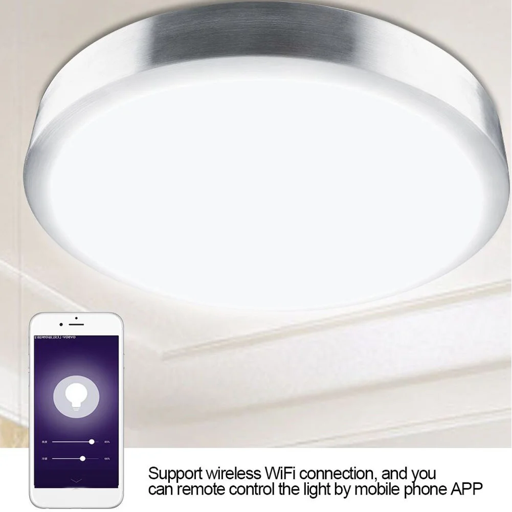 

Lamp Home Decoration Led Aluminum Ceiling Light Dustproof Dimmable WIFI Smart Indoor Timing Switch Bathroom Remote Control