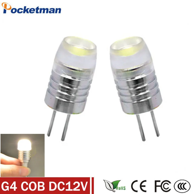 

1PCS Mini G4 Led Lamp Power 3W 5w 6W COB Light DC/AC 12V 360 Beam Lighting For Chandelier Lights Replace Halogen G4 Lamps