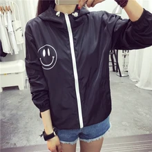 Women Basic Jacket New Fashion Hooded Thin Outwear High Quality Windbreaker Female Summer/Spring Sunscreen Jacket 2018