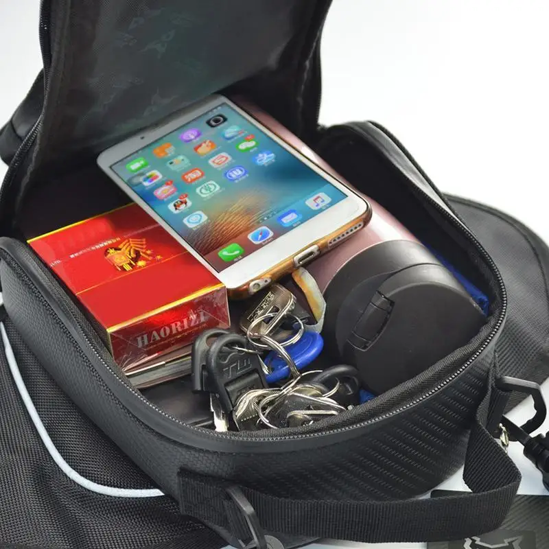Motorcycle Fuel Tank Bag Waterproof Oxford Cloth Riding Holder Shoulder Bag Backpack Luggage Phone Case For iPhone Xiaomi