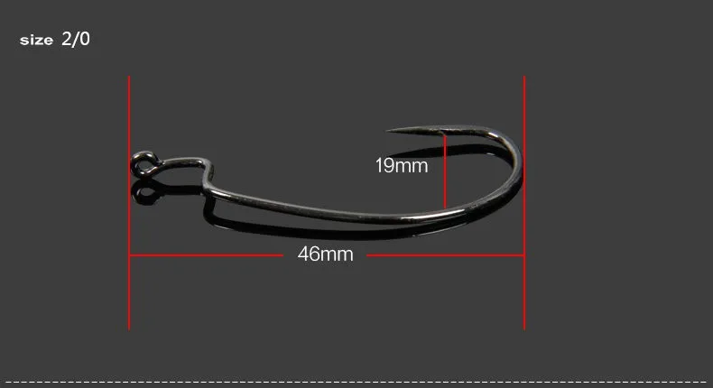 TSURINOYA 20 шт. 2#1#1/0#2/0# рыболовный крючок черный никелевый Кривошип крючки для мягкой приманки рыболовные аксессуары снасти Anzol Para Pesca - Цвет: Бургундия