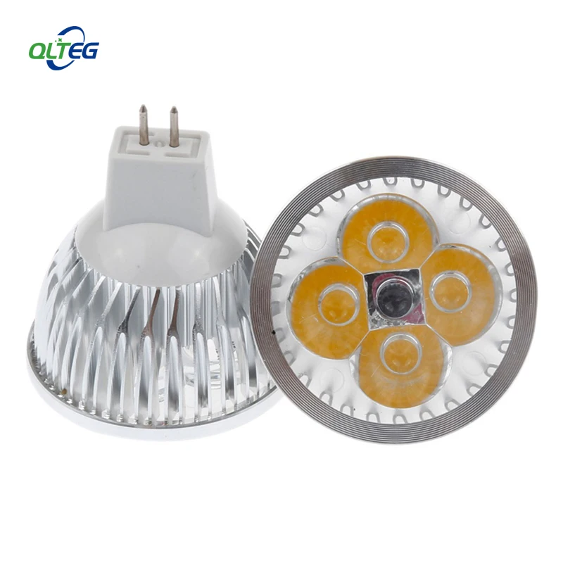 

4PCS / LOT 4W MR16 12V LED Bulb Lamp Spotlight Warm white Cool White For home Living Room illumination free shipping