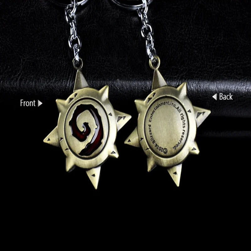 Горячая Diy ручной работы брелоки игры Heartstone брелоки цинкового сплава модельные брелоки античный серебряный или Бронзовый кулон с очагом