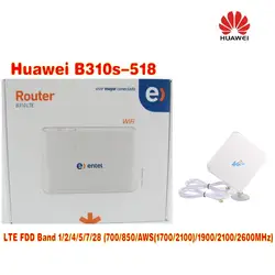 (+ 4 г 35dbi SMA антенны) открыл Huawei b310s-518 LTE 4 г Wi-Fi маршрутизатор широкополосного FDD Группа 1 2 aws 5 7 28