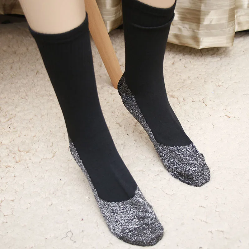 Носки для детей и взрослых; зимние 35 алюминиевых носков, сохраняющих длину стопы; теплоизоляционные волокна; носки ниже; сохраняющие тепло