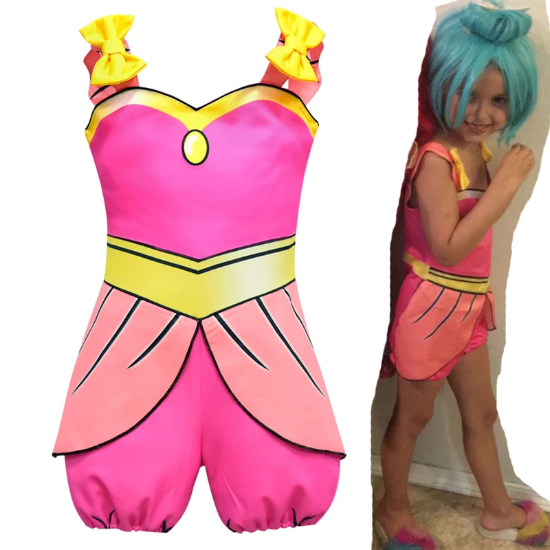 

2019 Summer Colorful Girls Lol Dress Girl Birthday Party Dress Halloween Christmas Child Girl Cosplay Costume Kids Lol Clothes