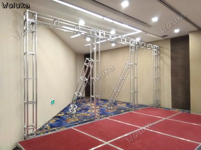 

10 cm small truss hot-dip galvanized square tube rack stage shelf advertisement background display frame CD50 W03