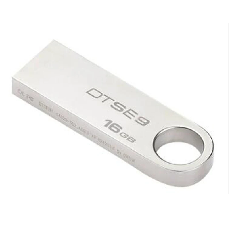Kingston mini USB 2,0 USB флэш-накопитель 32 ГБ флеш-накопители 16 ГБ 8 ГБ металлический материал DTSE9H usb-флэш-накопитель флешки