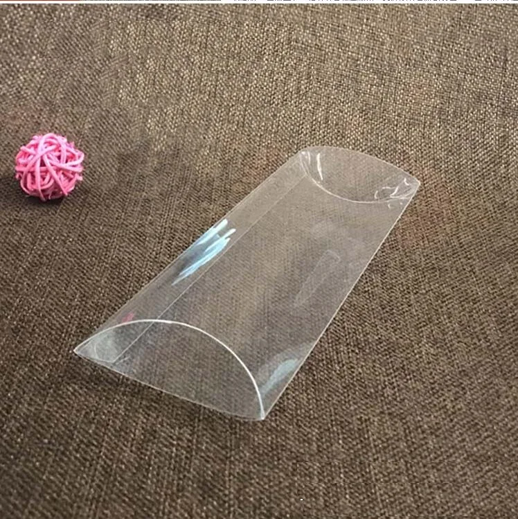 10 sizes 50pcs 2.8x7x19.5cm Clear PVC Pillow Shape Candy Box