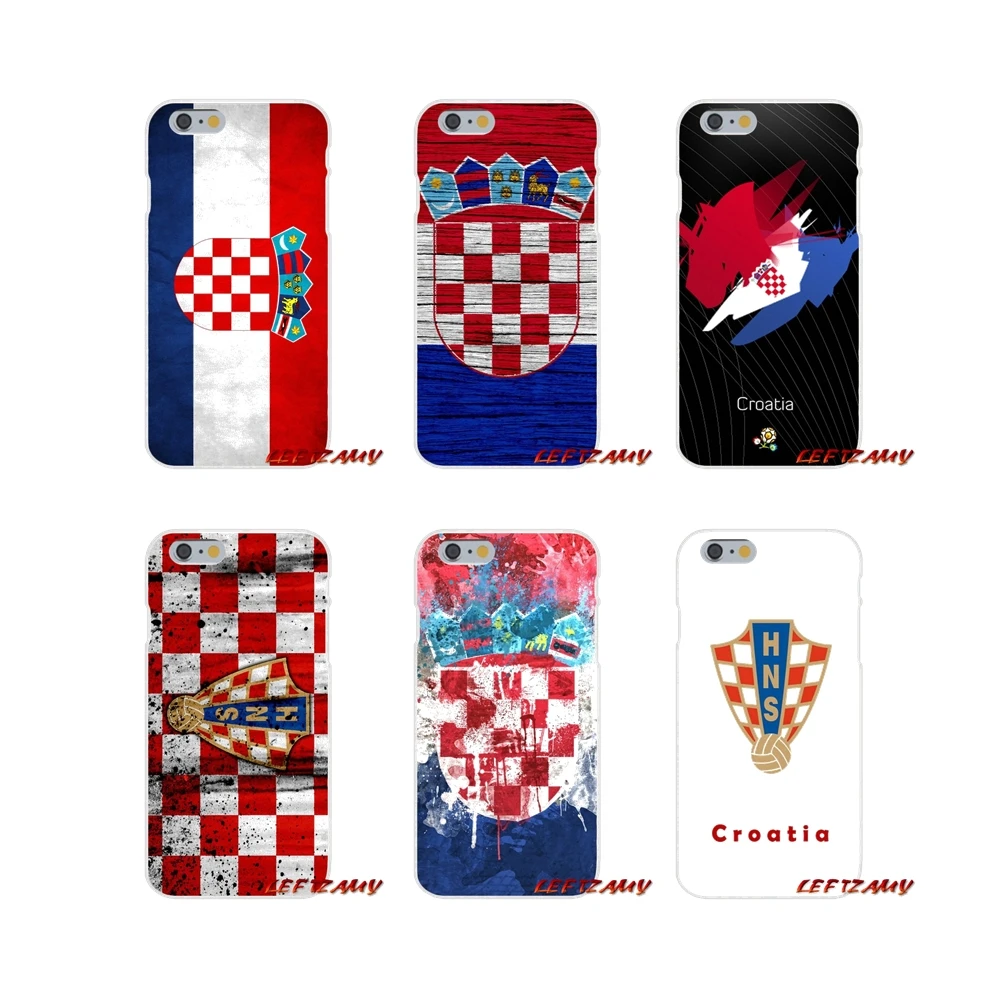 

For iPhone X XR XS MAX 4 4S 5 5S 5C SE 6 6S 7 8 Plus Croatia flag Accessories Phone Shell Covers