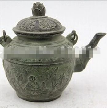 

WBY---328+++Oriental Bronze Statue Sculpture Collectible Collection Bronze Pot