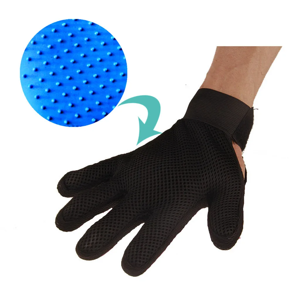 Silicone Pet brush Glove Deshedding Gentle Efficient Pet Grooming Glove