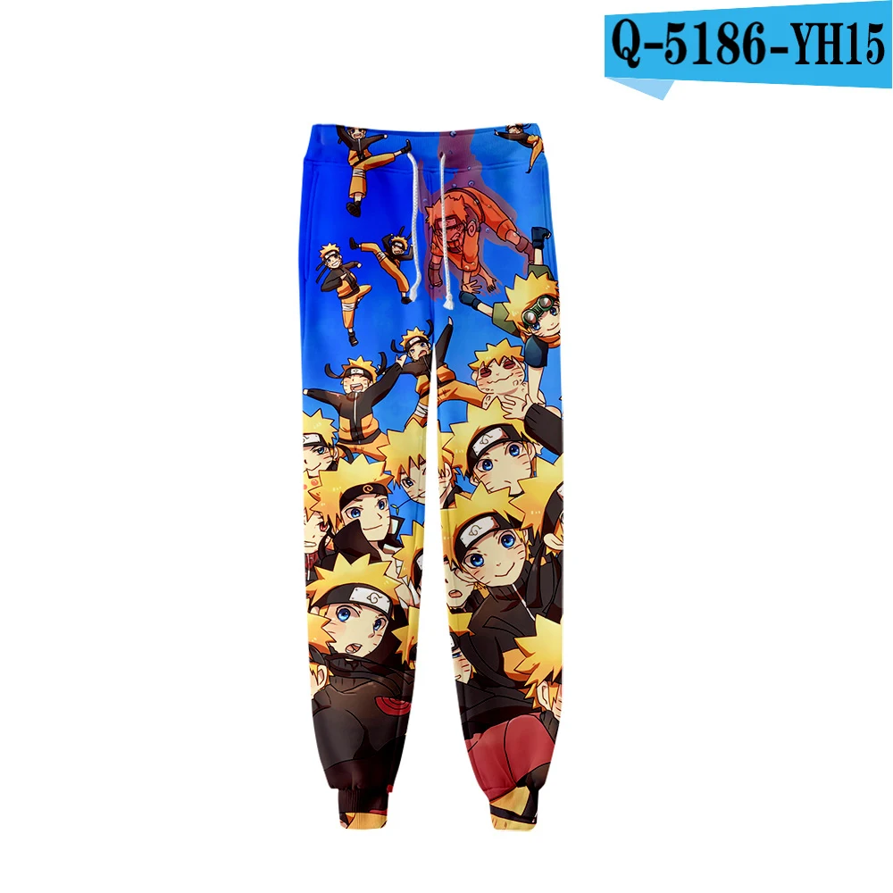 Kpop Наруто 3D печатных Jogger брюки для женщин/Мужская модная уличная одежда длинные брюки поступление Harajuku уличная пот брюки - Цвет: Небесно-голубой