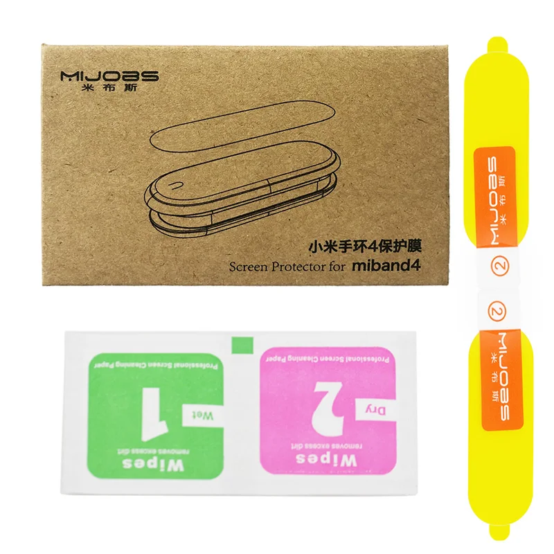 

Mijobs Mi Band 4 Screen Protector Film For Xiaomi Mi Band 4 Smart Wristband MiBand 4 Bracelet Protector Not Tempered Glass