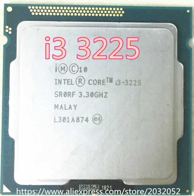 Процессор Intel Core i3 3225 I3 HD Graphics 4000 (3 МБ кэш 3 30 ГГц) LGA1155 процессор для настольного