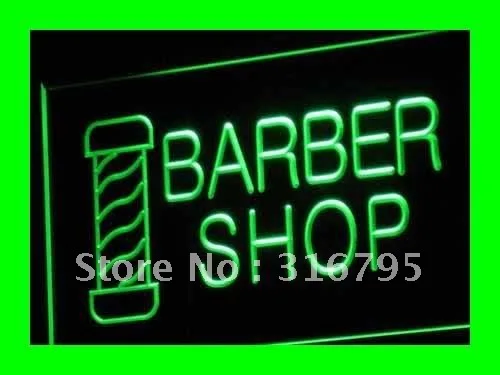 

i005 OPEN NEW Barber Shop Hair Cut LED Neon Light Signs On/Off Switch 20+ Colors 5 Sizes