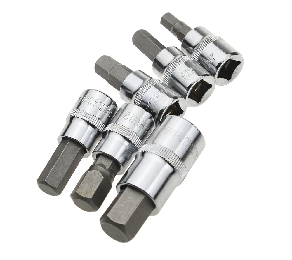 Головка hex 3/8 h6мм. Набор бит-головок hex h3-h10. Шестигранник под трещетку 1/2. Ключ насадка 10мм. Шестигранники на трещетку 3/8.