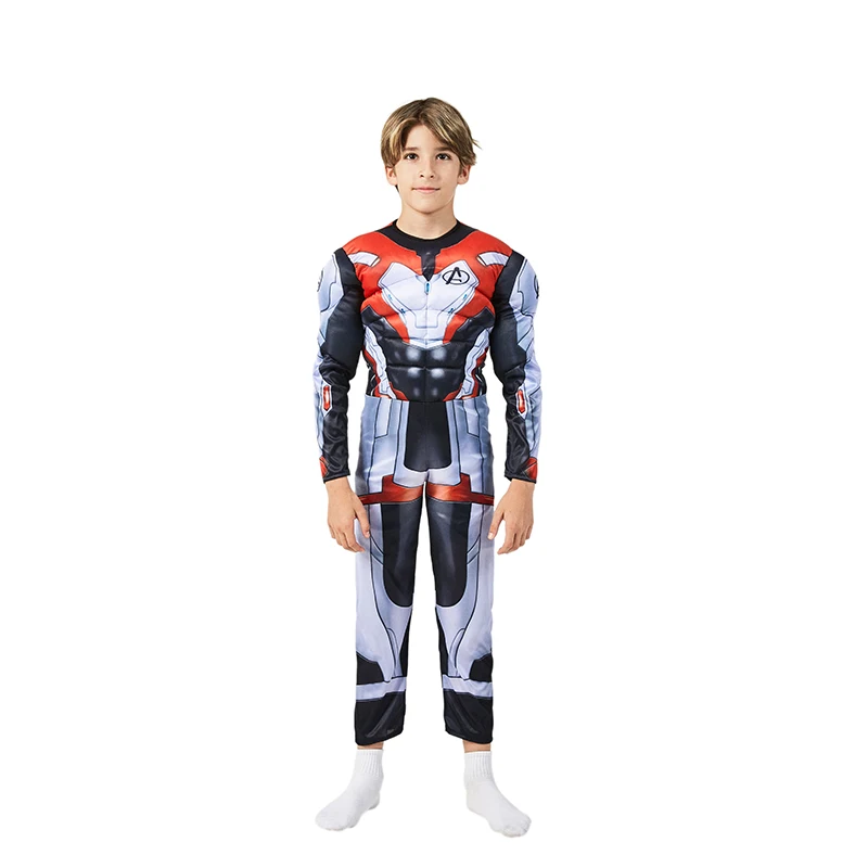 Дети Marvel 4 Endgame Advanced Tech Quantum Realm Muscle Dress Up Хэллоуин Косплей Карнавальный костюм для