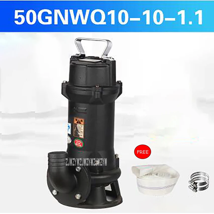 50GNWQ10 10 1.1 Cutting Sewage Pump Automatic Waste Water Pump Small