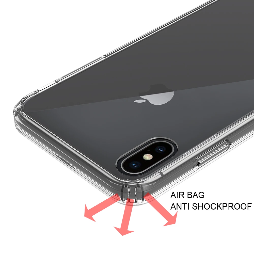Чехол для Apple iPhone XR XS Max Crystal, силиконовый чехол для телефона, чехол для iPhone XS Max, прозрачный Гибридный чехол для задней панели
