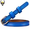 Narrow genuine leather belts for women Fashion Pin buckle waist belt female for jeans Cow skin girdle for dresses width 2.3 cm ► Photo 3/6