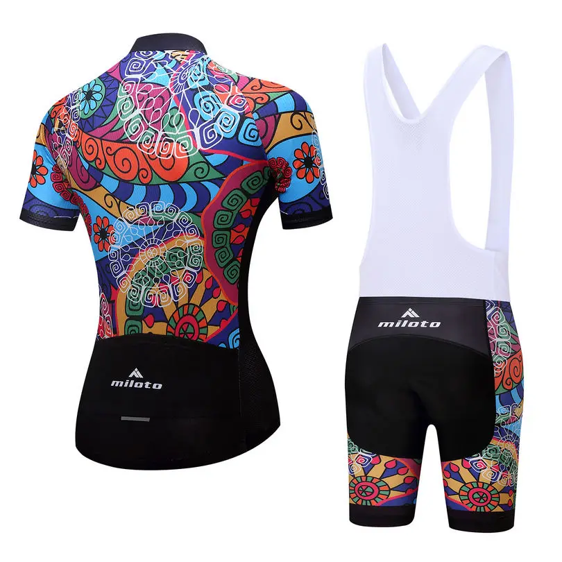 Miloto 2018 فريق تنفس ropa ciclismo الدراجات الرياضة الفانيلة المرأة الدراجة الجبلية دراجة الملابس قمصان الأعلى السروال مجموعة