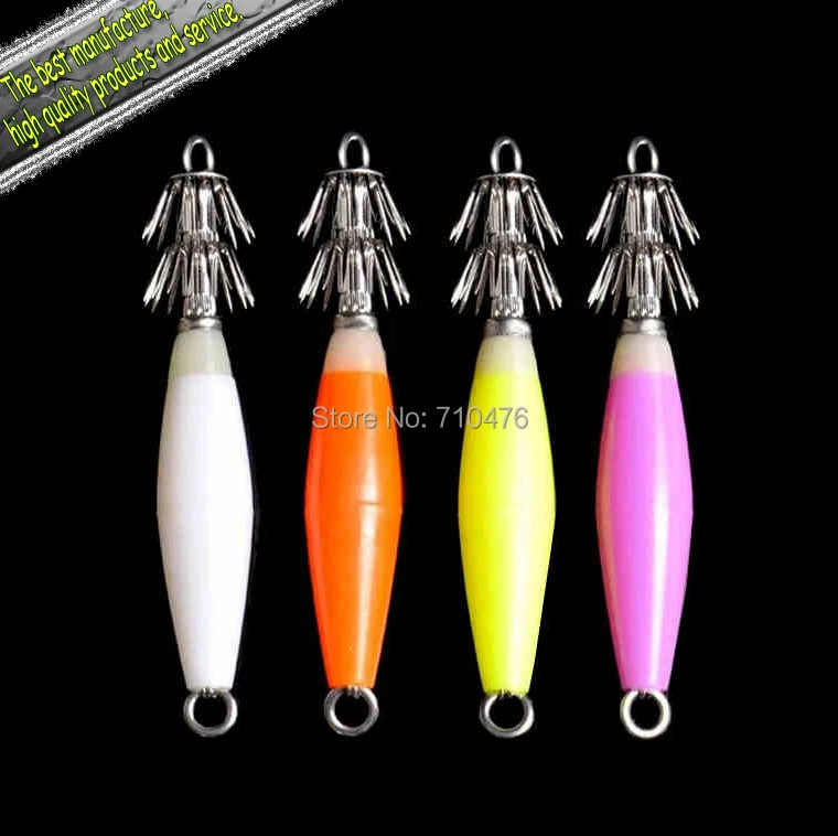 2014 Hot selling Luminous squid hook hook chapter sea fishing squid
