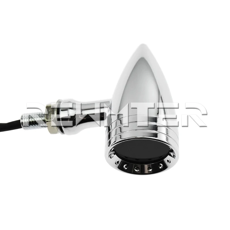 Motorcycle-Accessories-LED-Turn-Signal-Chrome-Bullet-Blinker-Orange-Indicator-Lights-Gray-Lens-10mm-Vintage-For (2)