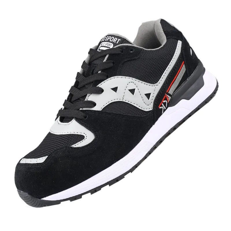 

Breathable Men's Safety Shoes Steel Head Shoes Lightweight Anti-smashing Anti-piercing Summer Both Men and Women Sneakers