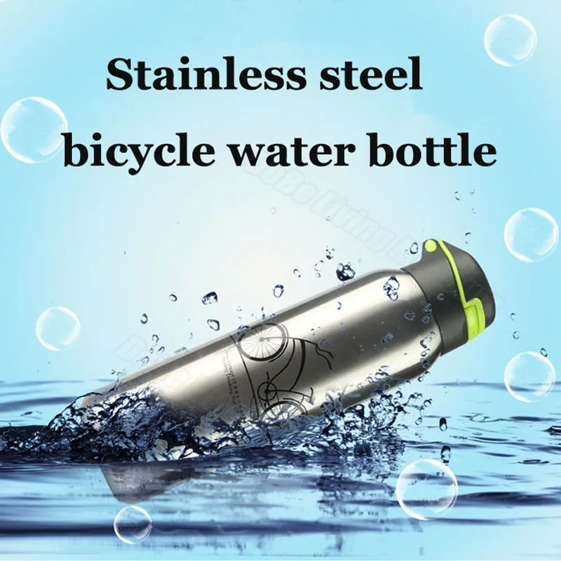 500ml Stainless steel bicycle water bottle Double wall Vaccuum Thermos Coffee cup Thermocup 1