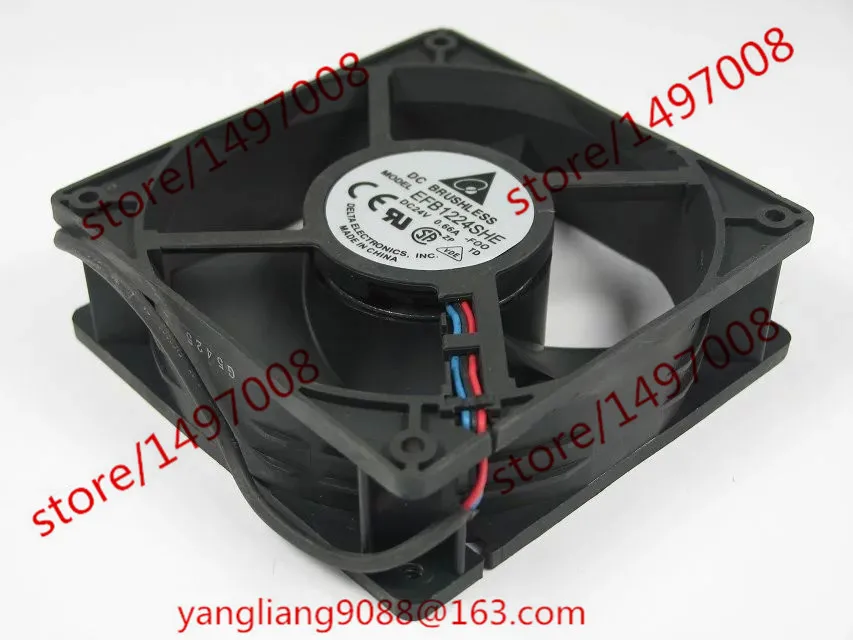 

Delta EFB1224SHE F00 DC 24V 0.66A 120X120X38mm Server Cooling Fan 3-wire
