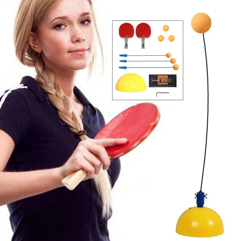

Outdoor Indoor Table Tennis Elastic Soft Shaft Table Tennis Trainer To Relieve Stress Self-training Artifact Toy Single Exercise