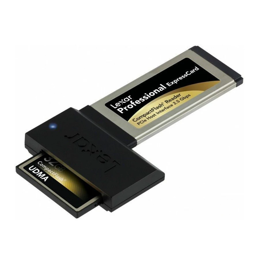 

Lexar Professional UDMA 6 HIGH-SPEED Compact Flash CF to ExpressCard 54mm 34mm Card Reader Adapter For Laptop NoteBook PC