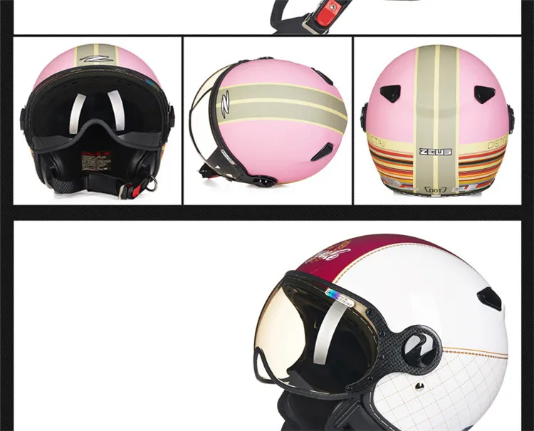 Moto rcycle шлем Chopper с открытым лицом винтажный шлем 210c4 moto Casque Casco moto cicleta Capacete Pilot мужские и женские шлемы