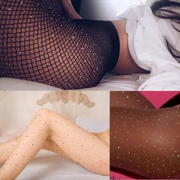 

Party Hollow out sexy pantyhose female Mesh slim fishnet stockings club party women stocking hosiery tights
