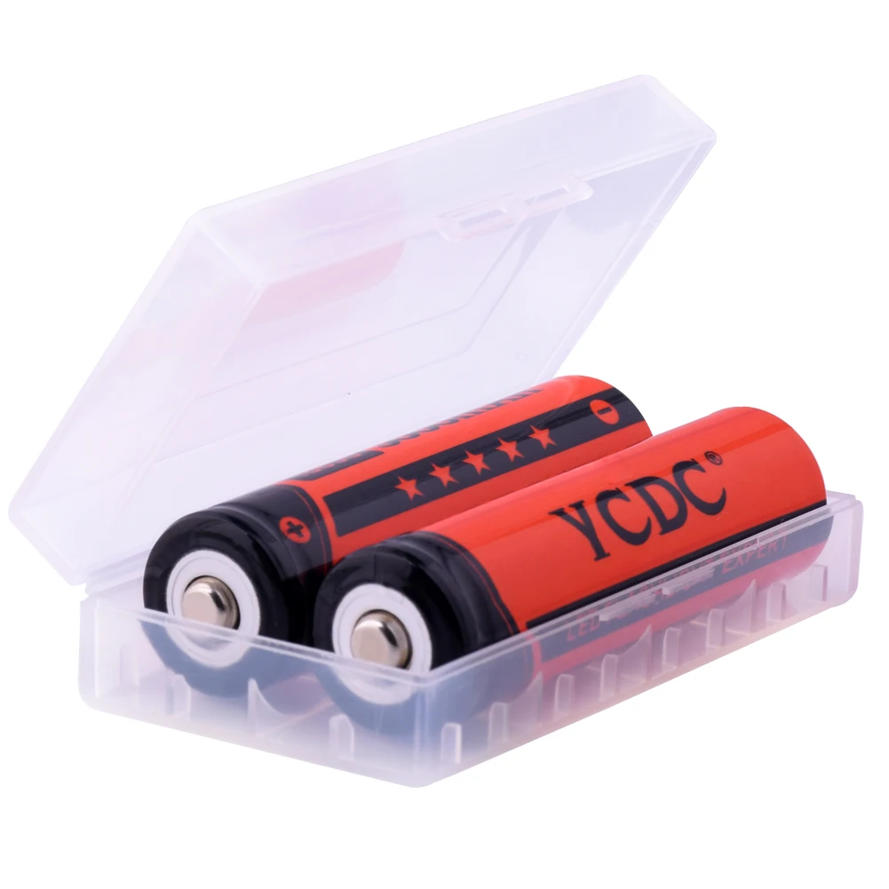 YCDC With Case Original 18650 NCR18650B Rechargeable Li ion battery 3 7V 3000mAh For Panasonic Flashlight