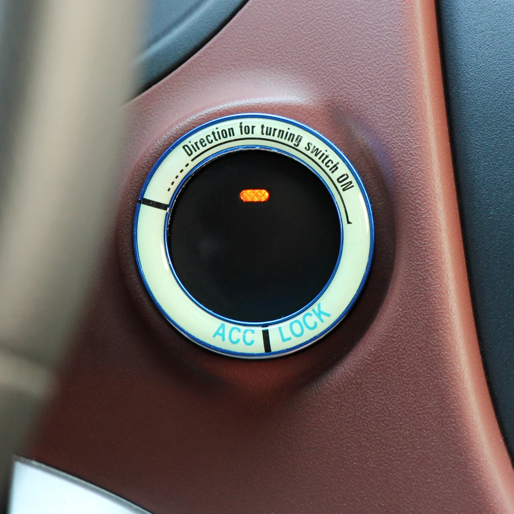 

Lumiuous Car Styling Engine Start Stop Ignition Key Ring For DACIA Duster Lodgy SANDERO STEPWAY Dokker Logan