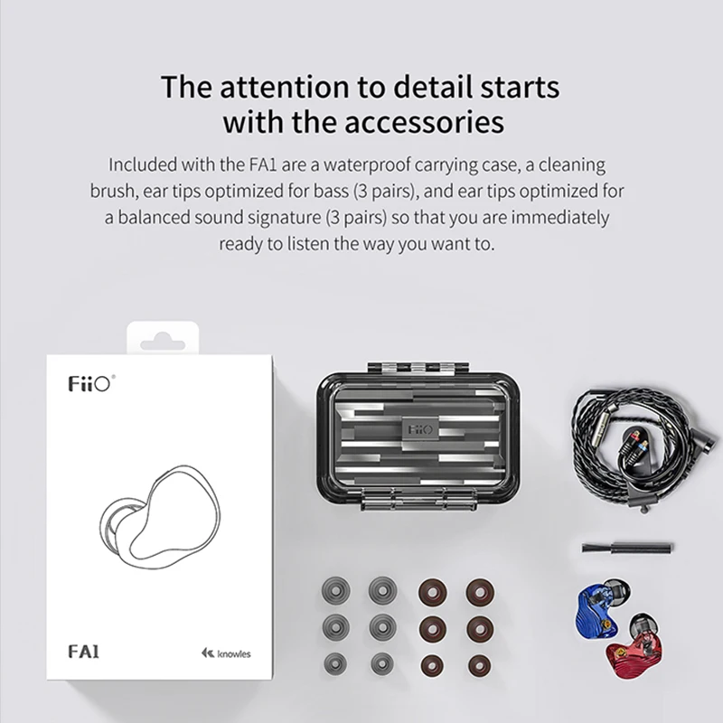 Fiio FA1 Knowles ED 33357 одиночный сбалансированный арматурный драйвер HiFi наушники