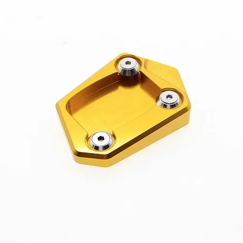 FX CNC Алюминий мотоциклетные подставки footside боковая стойка расширения englarger пластина колодки для Honda CBR600RR 2013- NC700S/X/D - Цвет: Gold