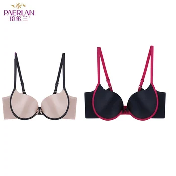 

PAERLAN (2 pieces) seamless sexy bra push high bra silk underwear 3/4 cup bra without steel ring comfort underwear