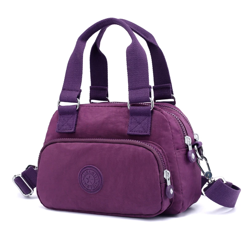 Lightweight multi layer nylon oxford shoulder slung handbag female bag ...