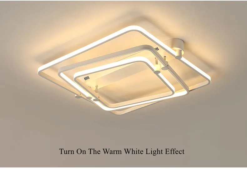 square art deco led ceiling lamps bedroom living room 12