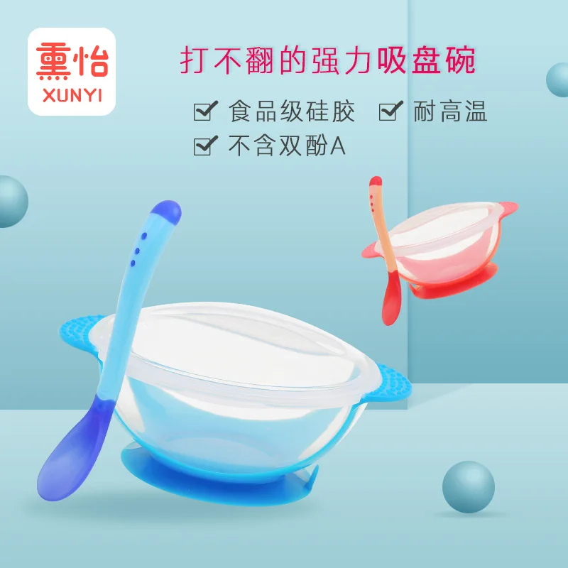 Plate for kids palte with Lid Silicone Baby Bowl Suction BPA Free Feeding Baby Tableware Children Dining Dishes pratos