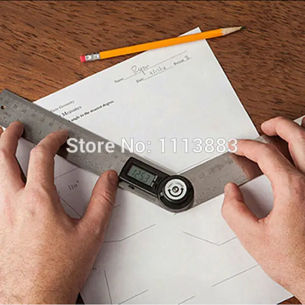 

2 in 1 360 degree Digital Protractor Angle Finder Meter Protractor Goniometer Ruler 400mm