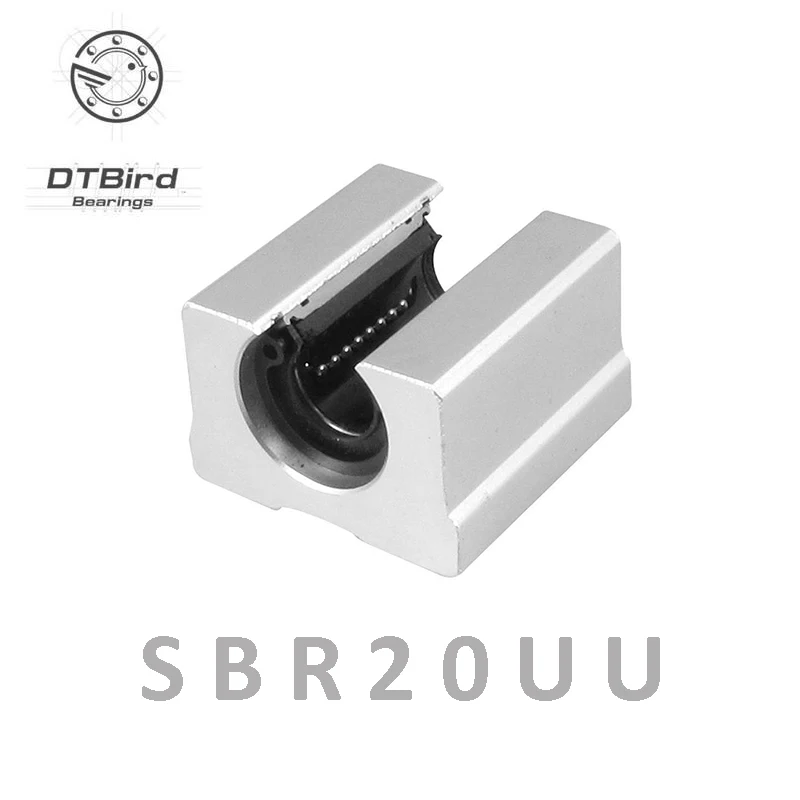 

8 pcs SBR20UU SBR20 Linear Bearing 20mm Open Linear Bearing Slide block 20mm