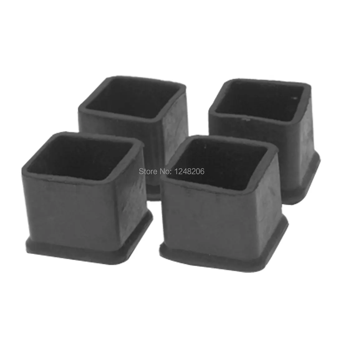 

Black Rubber Square Table Chair Foot Cover Holder 4 Pcs/lot Home Discount 50