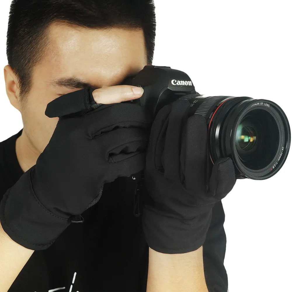 Водостойкие фотографические Перчатки Нескользящие теплые Наружные камеры съемка перчатка для Canon Nikon sony Pentax камеры аксессуары