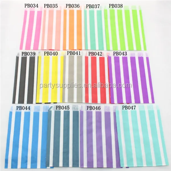 Free Shipping 500pcs Mini Vertical Striped Bags Bitty Kraft Free Shipping 500pcs Mini Vertical Striped Bags Bitty Kraft Small Flat Paper Bag Gift Wrap