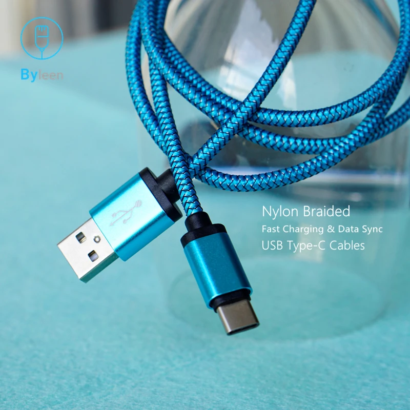 

Byleen USB C Type C 2.4A Quick Charger Data Line for Meizu 16 UMIDIGI S2 Lenovo Zuk Z2/z1/pro/ZTE Axon 7/z11 Mini/s/Leeco Le 2